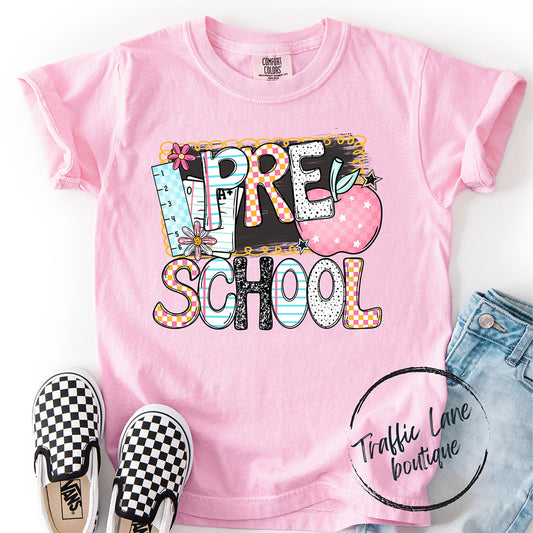 Apple Back 2 School Grade Levels Shirt