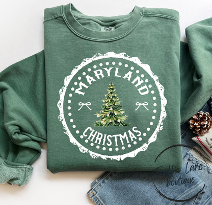 State Christmas Stamp Shirt
