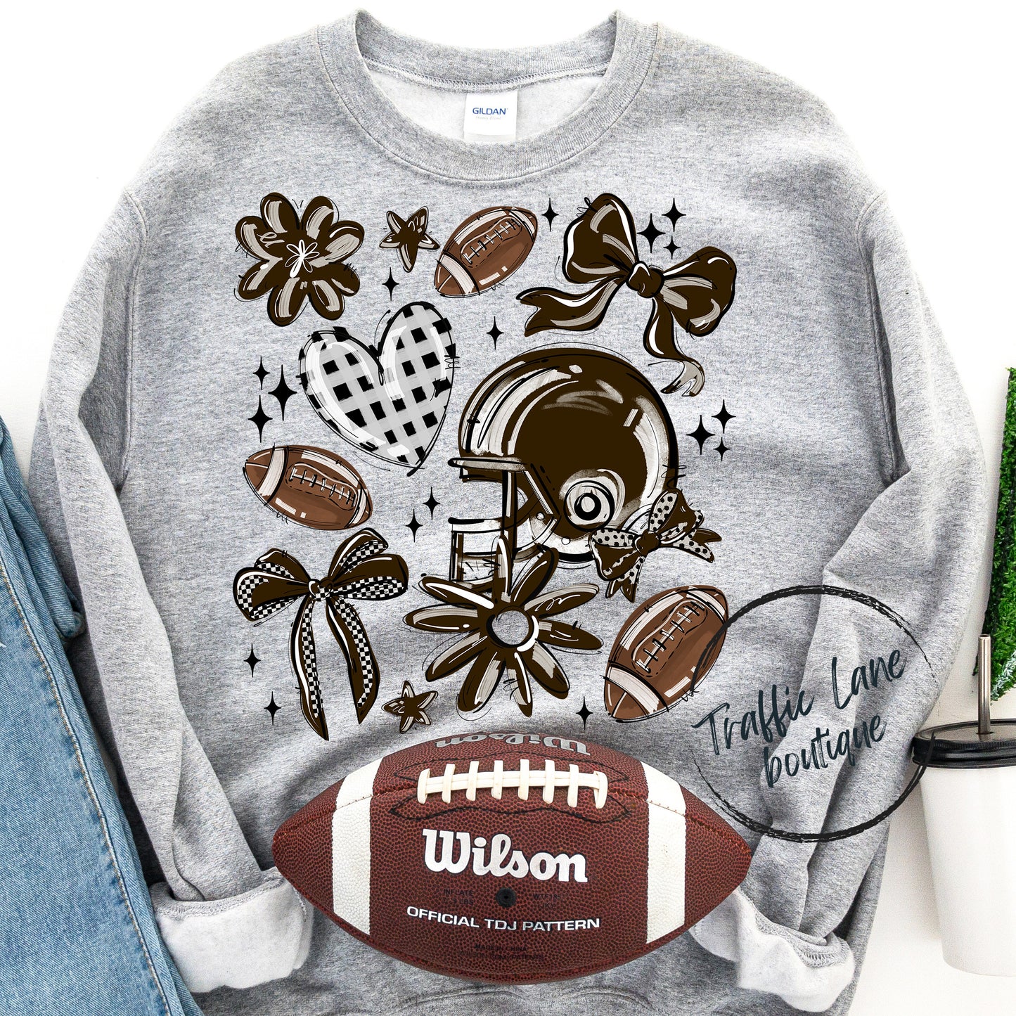 Football Collage Spirit Tees