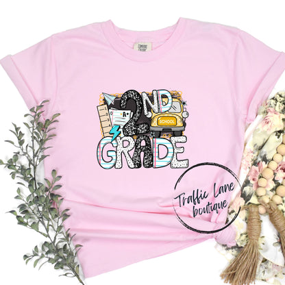 Bus Back 2 School Grade Levels Shirt