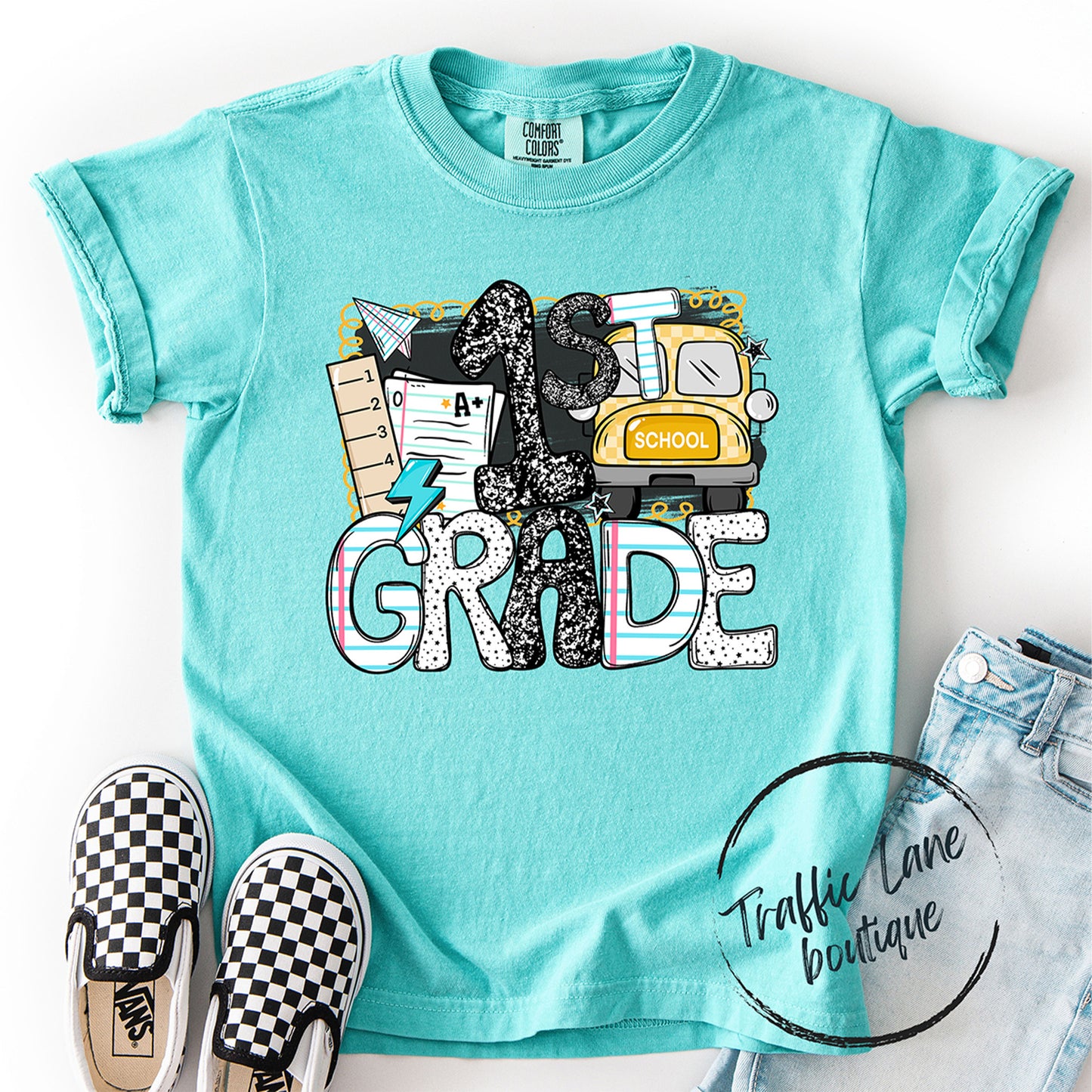 Bus Back 2 School Grade Levels Shirt