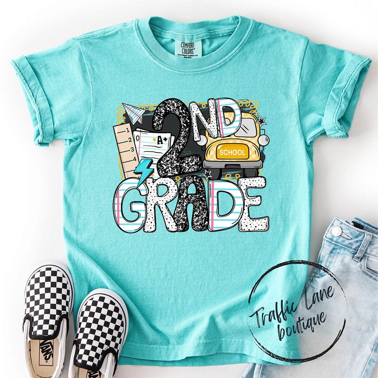 Bus Back 2 School Grade Levels Shirt