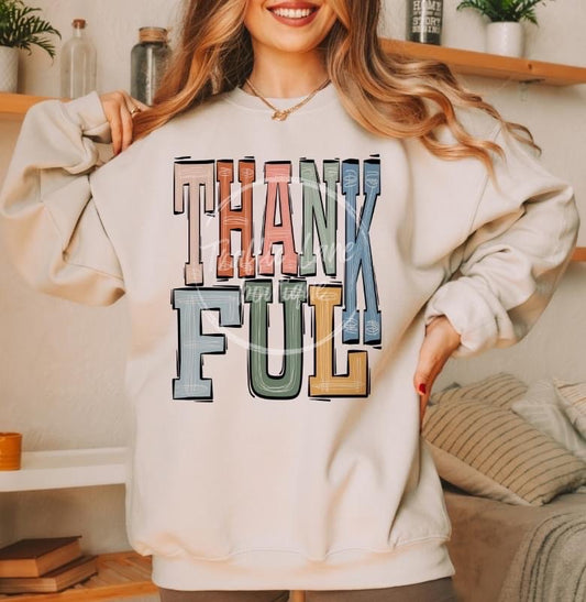 Thankful or Grateful tees or sweatshirt