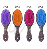 Hair Brush with Mirror Set: MIX COLOR / ONE
