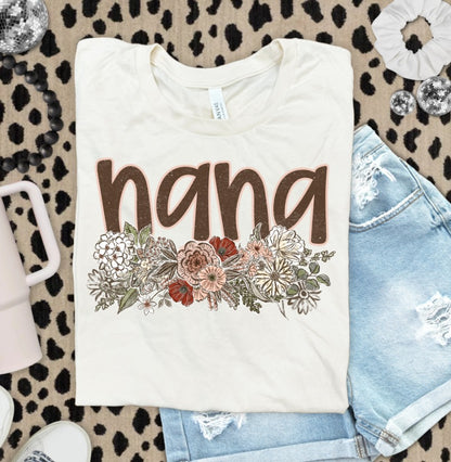 Vintage Floral Name Shirt