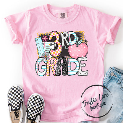 Apple Back 2 School Grade Levels Shirt