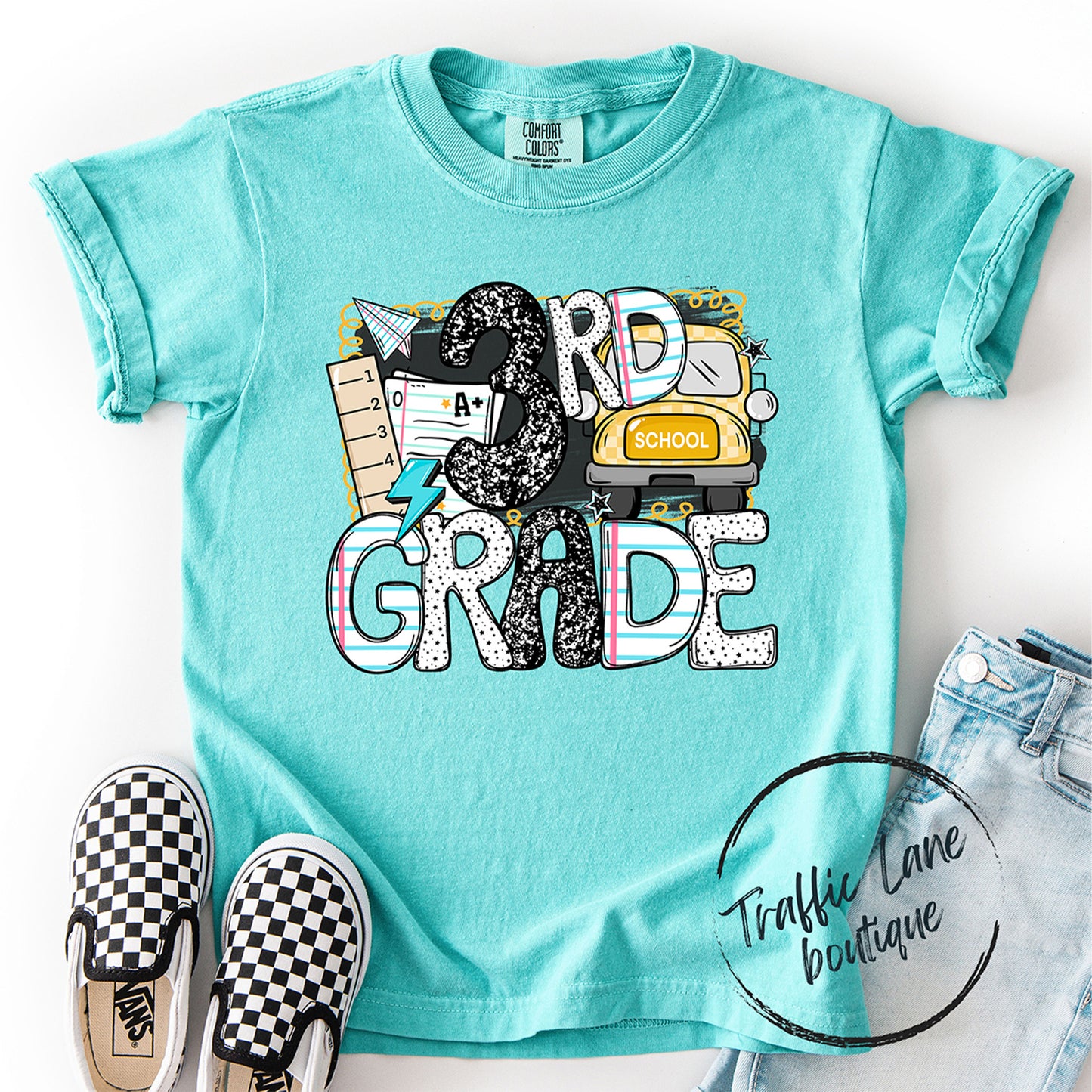 Bus Back 2 School Grade Levels Shirt