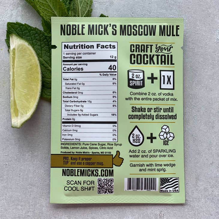 Noble Mick's - Single Serve Craft Cocktails