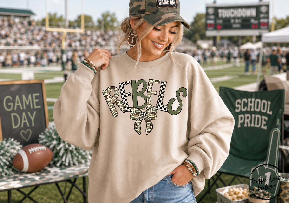 Camo Mascots Rebels Shirt