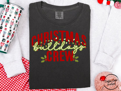 Christmas Crew Lights Mascots Bulldogs Shirt