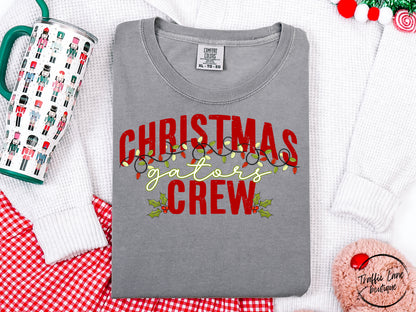 Christmas Crew Lights Mascots Gators Shirt