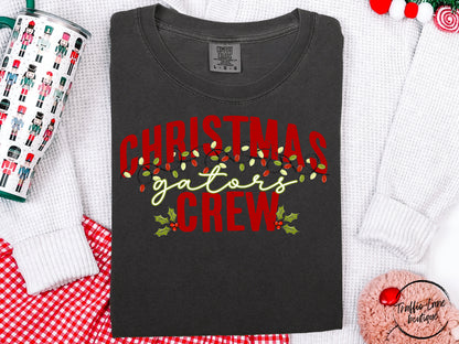 Christmas Crew Lights Mascots Gators Shirt