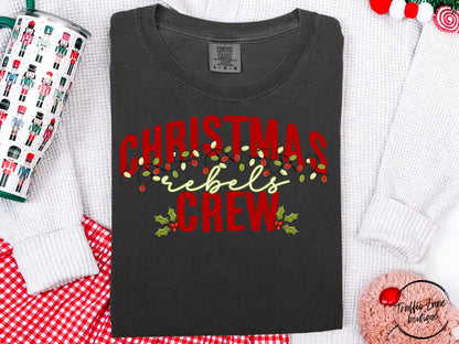 Christmas Crew Lights Mascots Rebels Shirt