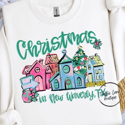 Christmas In 'Your Town' Customizable Shirt