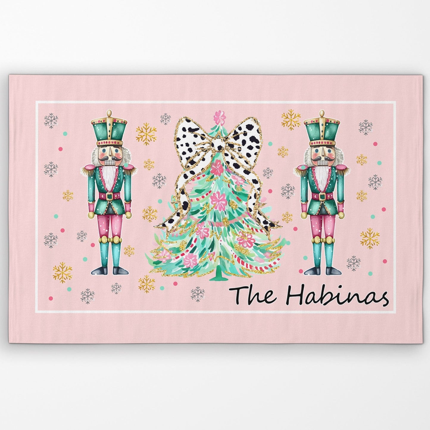 Pink Nutcracker Door Mat