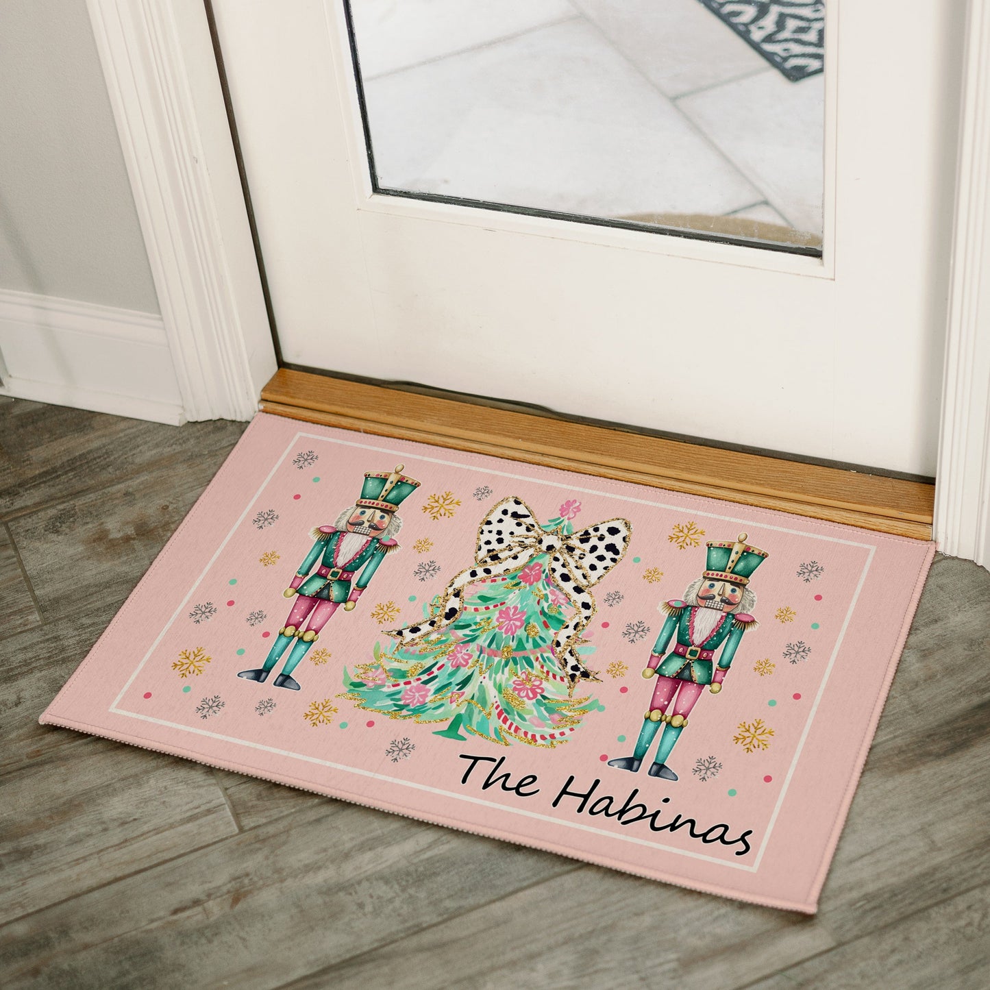 Pink Nutcracker Door Mat