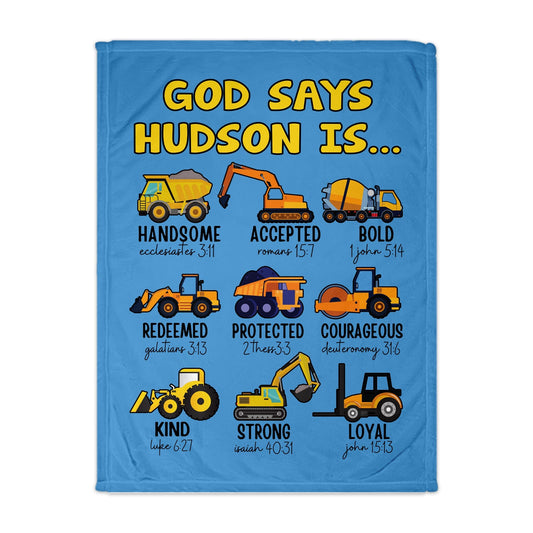 God Says Construction Blanket