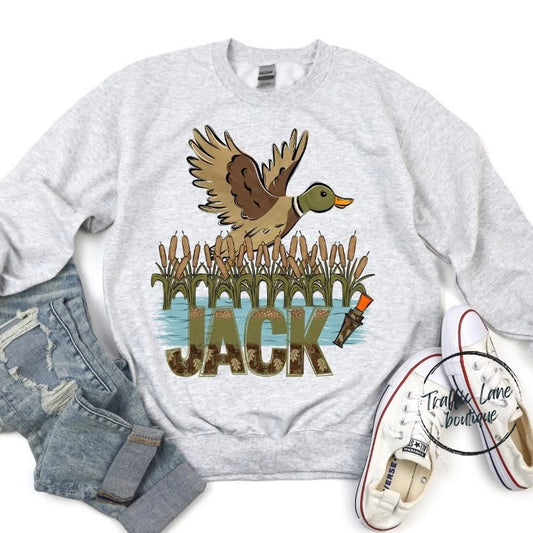 Duck Call Orange Customizable Shirt