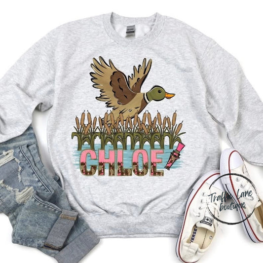 Duck Call Pink Customizable Shirt