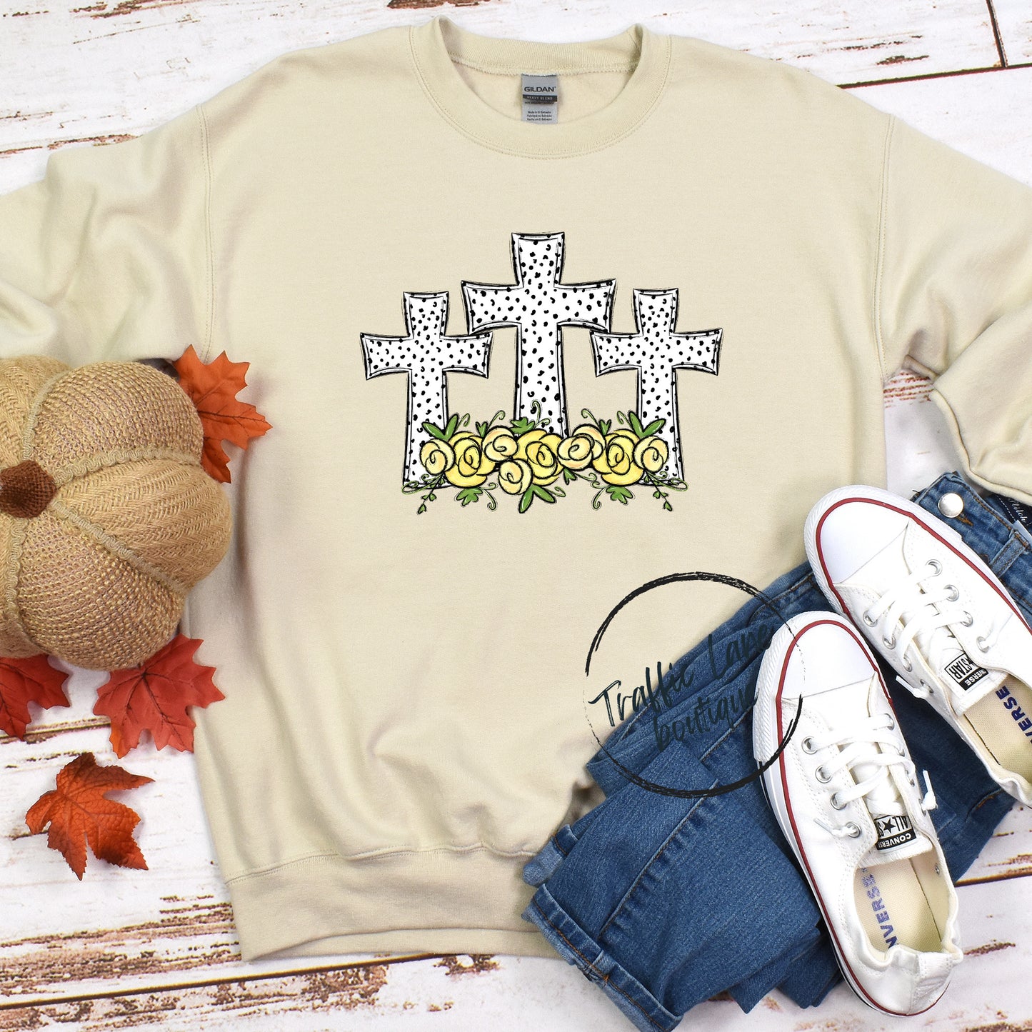 Dottie Cross Trio With Flowers Shirt