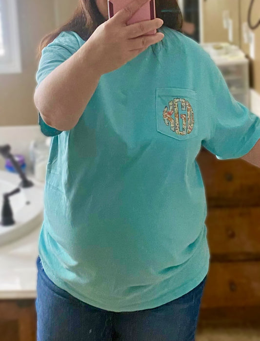 Fall Monogram Pocket Tee
