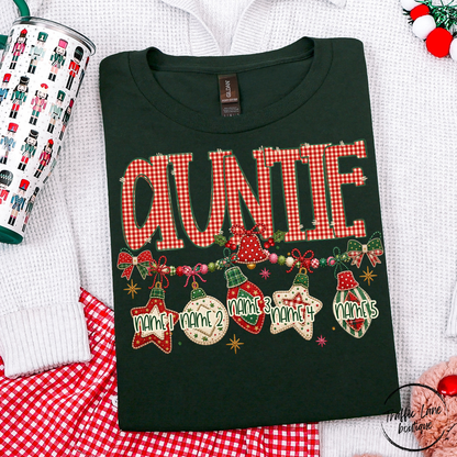Family Names Ornaments Shirt Customizable