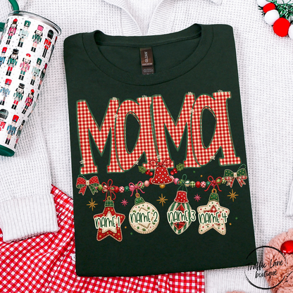 Family Names Ornaments Shirt Customizable