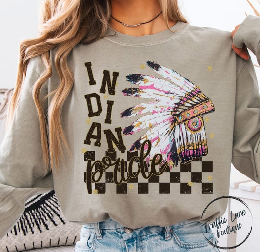 Grunge Mascots Indian Pride Shirt