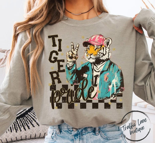 Grunge Mascots Tiger Pride Shirt