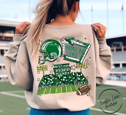 Home Of The Open Field Shirt (Front Pocket and Back Design) - Customizable