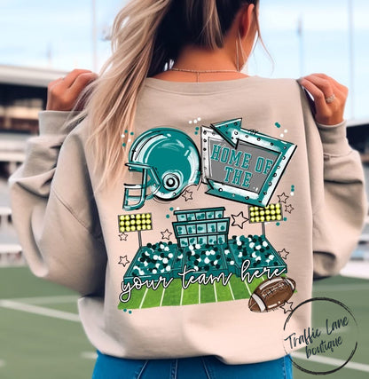 Home Of The Open Field Shirt (Front Pocket and Back Design) - Customizable
