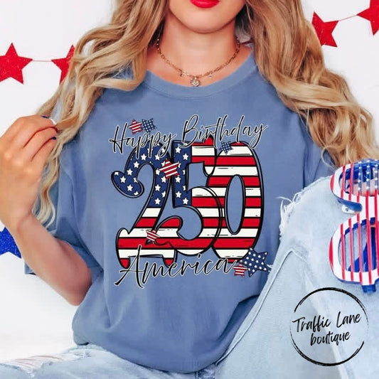 Happy 250th Birthday America Shirt