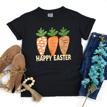 Happy Easter Three Carrots Shirt