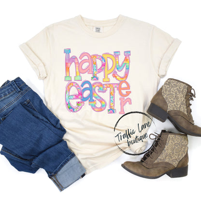 Happy Easter Word Art Shirt