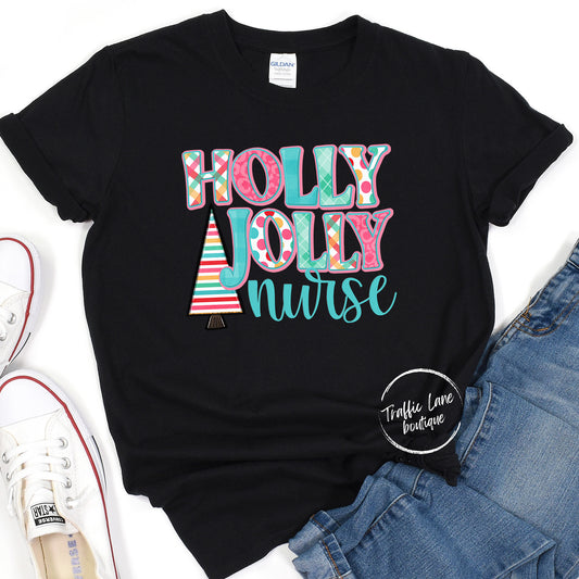 Holly Jolly Nurse Shirt