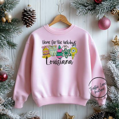 Home For The Holidays Louisiana Shirt