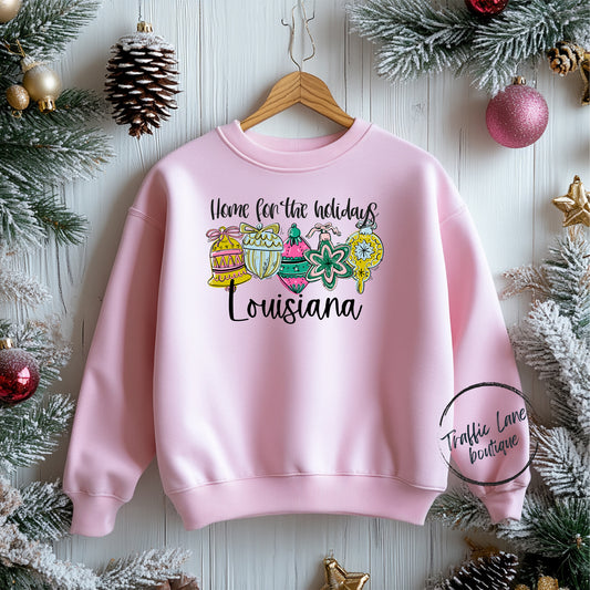 Home For The Holidays Louisiana Shirt