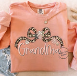 Leopard Bow Mom and Grandma Names