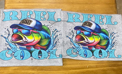 Fronts of Sissy and Dude Shirts