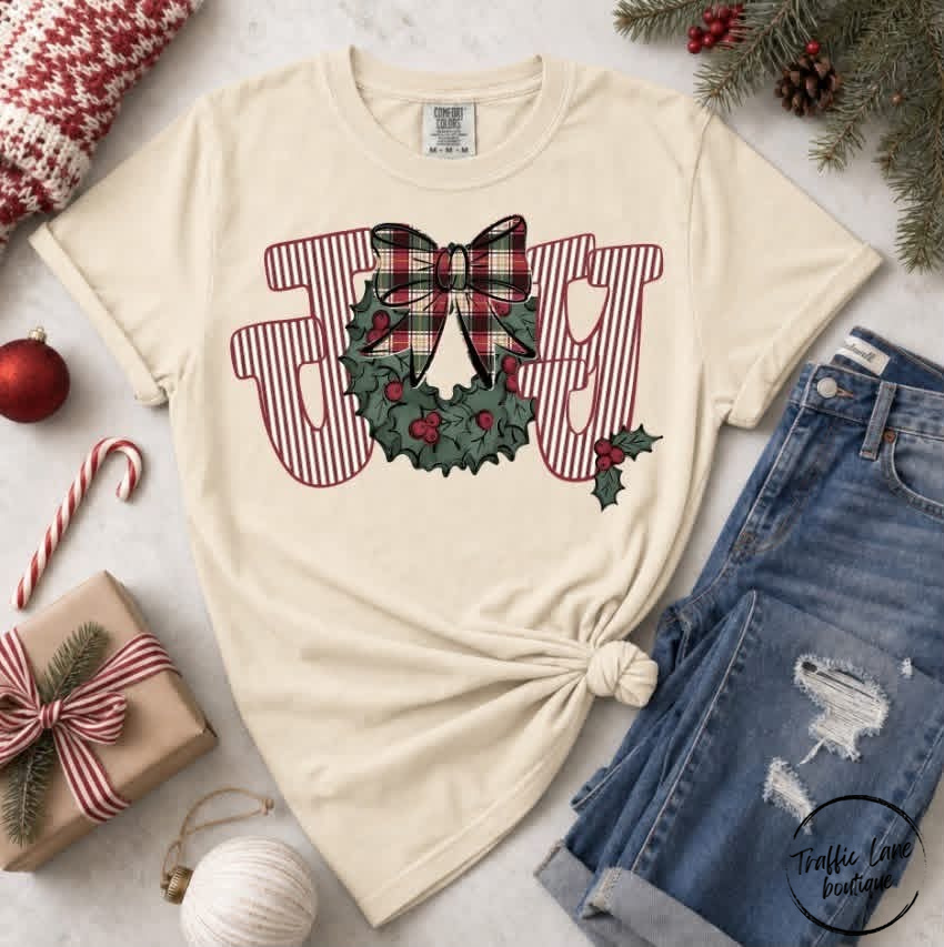 Joy With Wreath Shirt