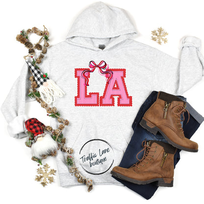 LA - Prepster State Christmas Pink Red Shirt