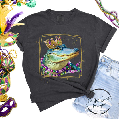 Mardi Gras Alligator Shirt