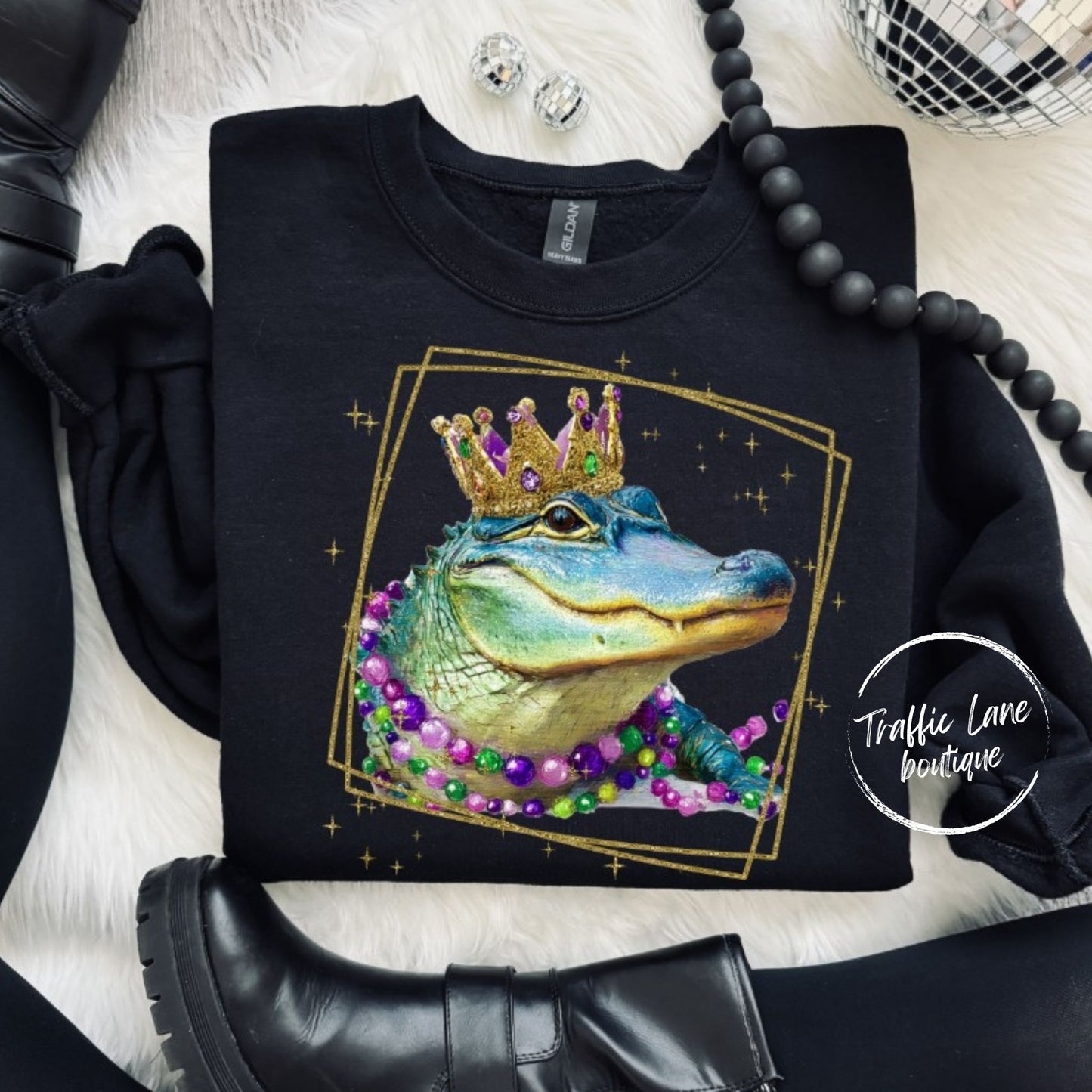 Mardi Gras Alligator Shirt