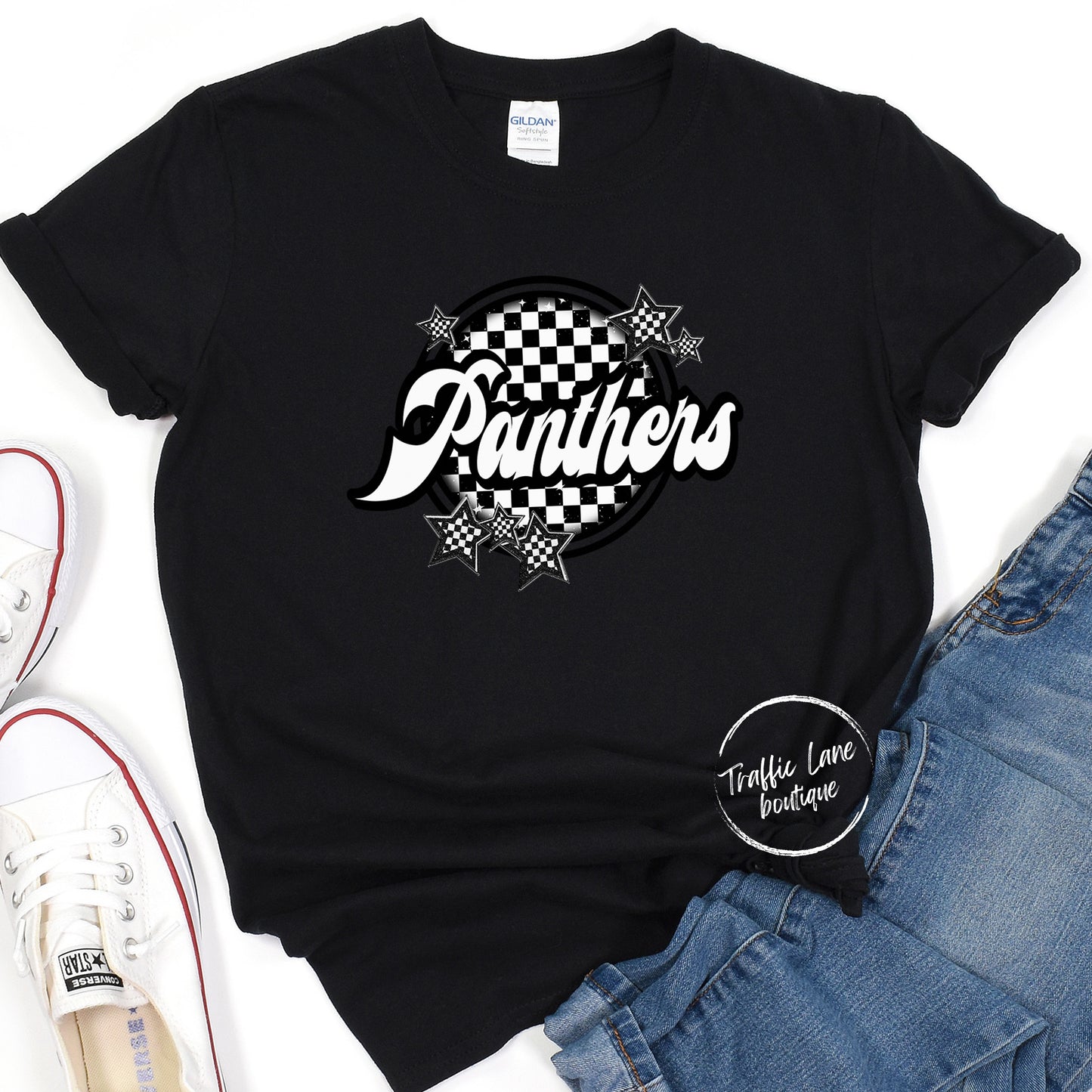 Panthers Checker Mascots Shirt