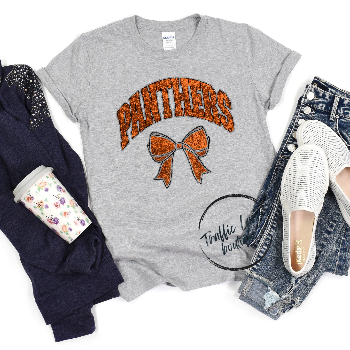 Panthers - Collegiate Glitter Mascots Spirit Shirts