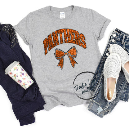 Panthers - Collegiate Glitter Mascots Spirit Shirts