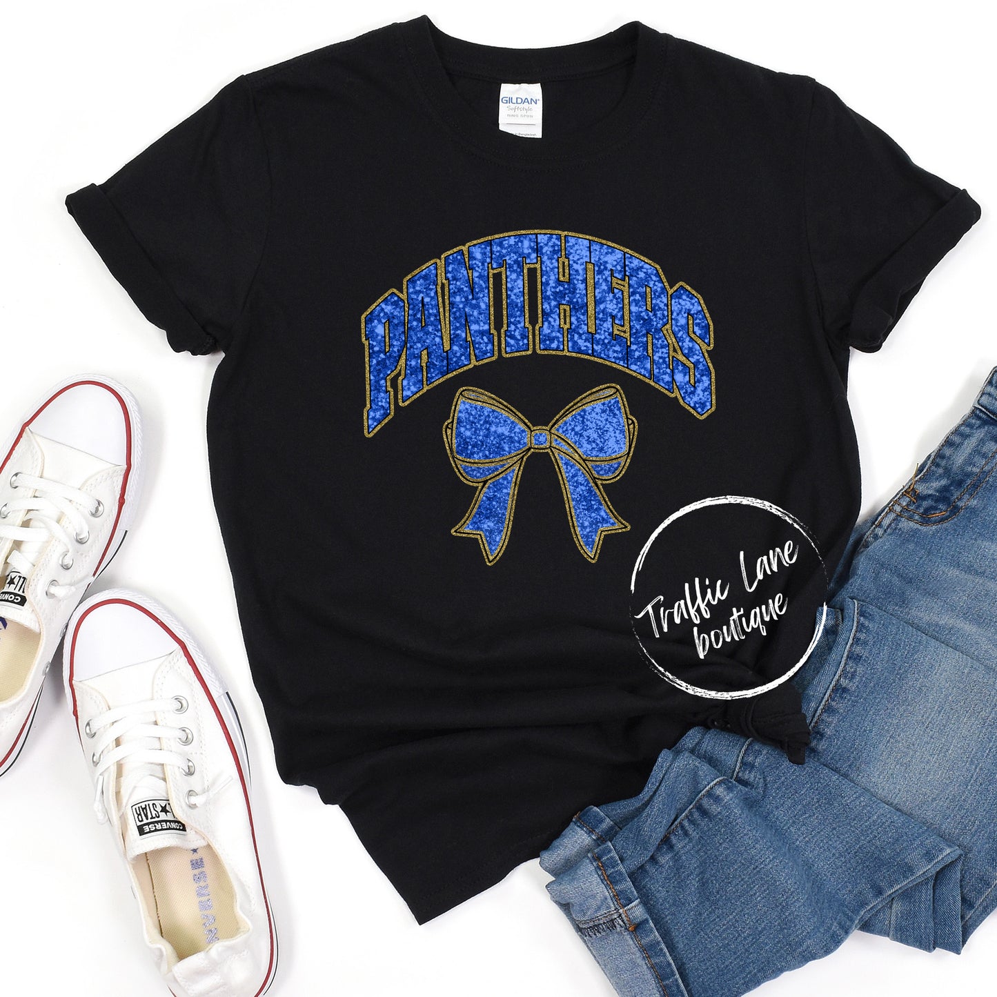 Panthers - Collegiate Glitter Mascots Spirit Shirts