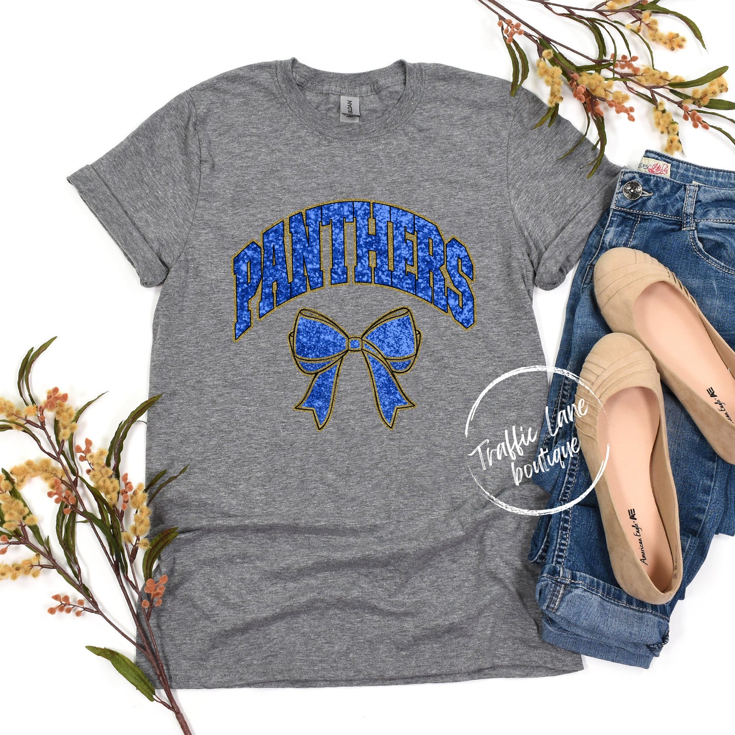 Panthers - Collegiate Glitter Mascots Spirit Shirts