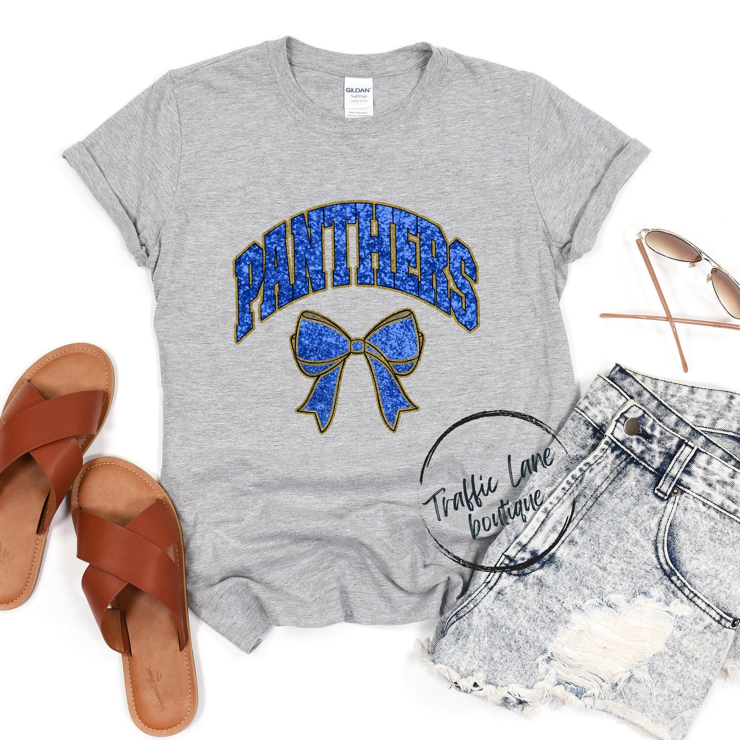 Panthers - Collegiate Glitter Mascots Spirit Shirts