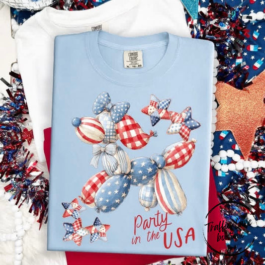 Party In The USA Baloon Dog Shirt